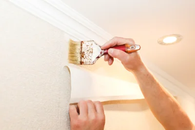 Pose de papier peint à Villeneuve-la-Guyard — revêtements muraux et toiles de verre